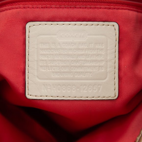 COACH Zoe Canvas Signature C Buckle Hobo Shoulder Handbag - H0868-12657 - Picture 2 of 16